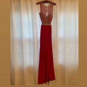 Camille La Vie Dresses | Camille La Vie Prom Dress Red Embellished Size 6 | Poshmark